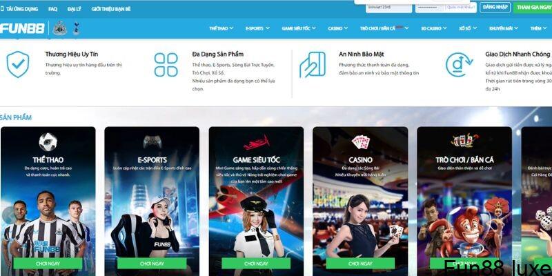 Keunggulan utama yang menarik pengguna di FUN88